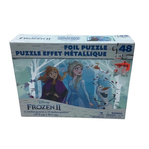 Disney Frozen II Foil Puzzle 48 Pieces 11" X 15" NEW Unopened Elsa Anna Olaf - Picture 1 of 3